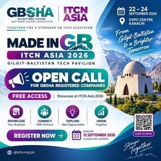 Made in GB ITCN Asia 2026 open call poster for GBSHA registered companies