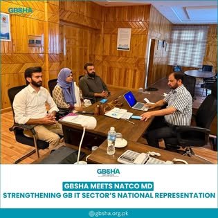 GBSHA meeting NATCO Managing Director to strengthen GB IT sector representation