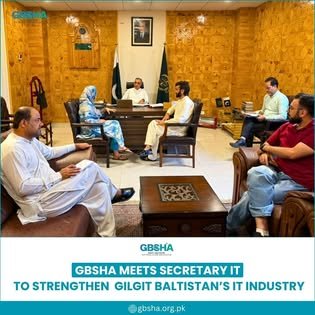 GBSHA meeting the Secretary IT of Gilgit-Baltistan